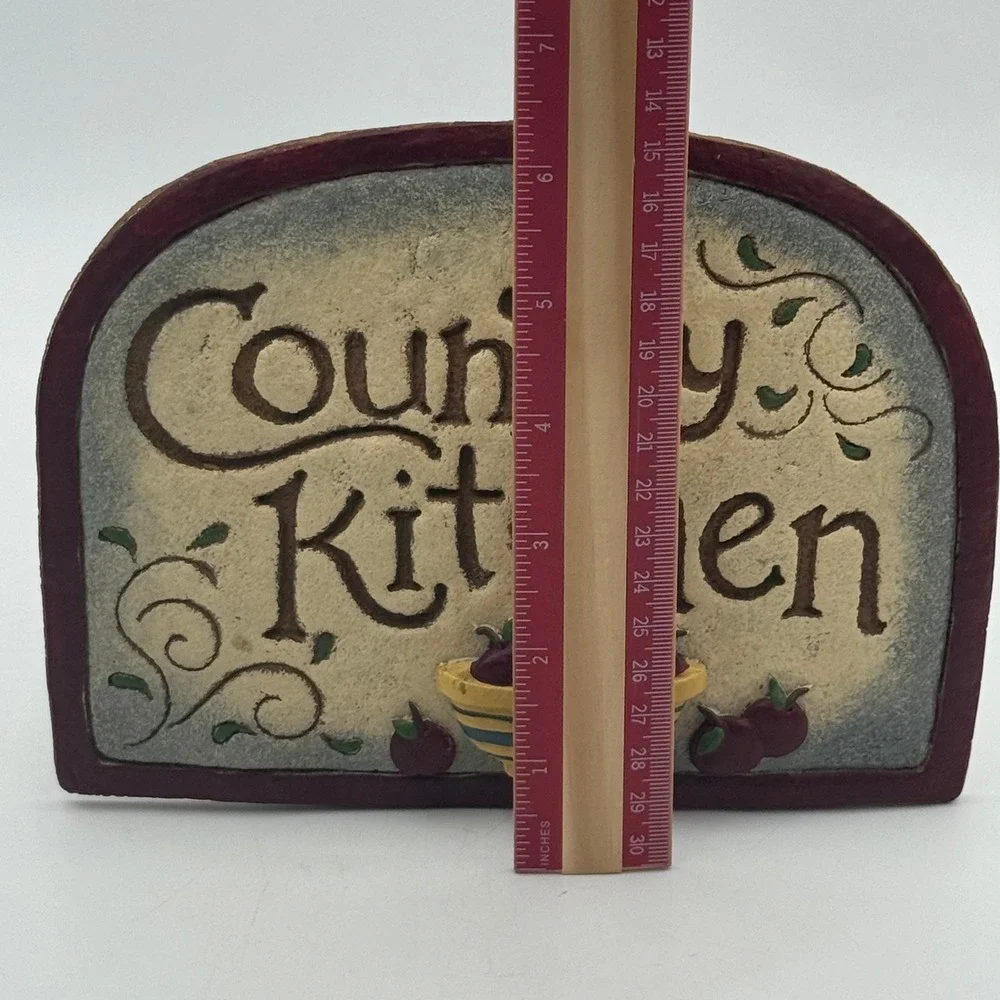 Country Kitchen Wall Plaque Rustic Farmhouse Resin Sign Made in USA 7.5x5.5